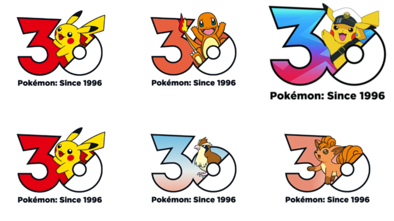 Pokémon celebra 30 anos com logotipos exclusivos