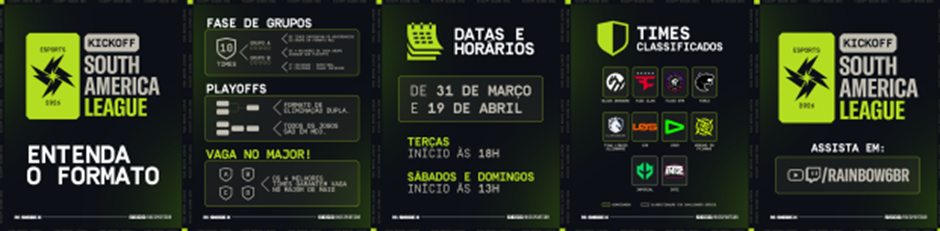 image Rainbow Six: Kickoff da South America League começa com dez times brasileiros