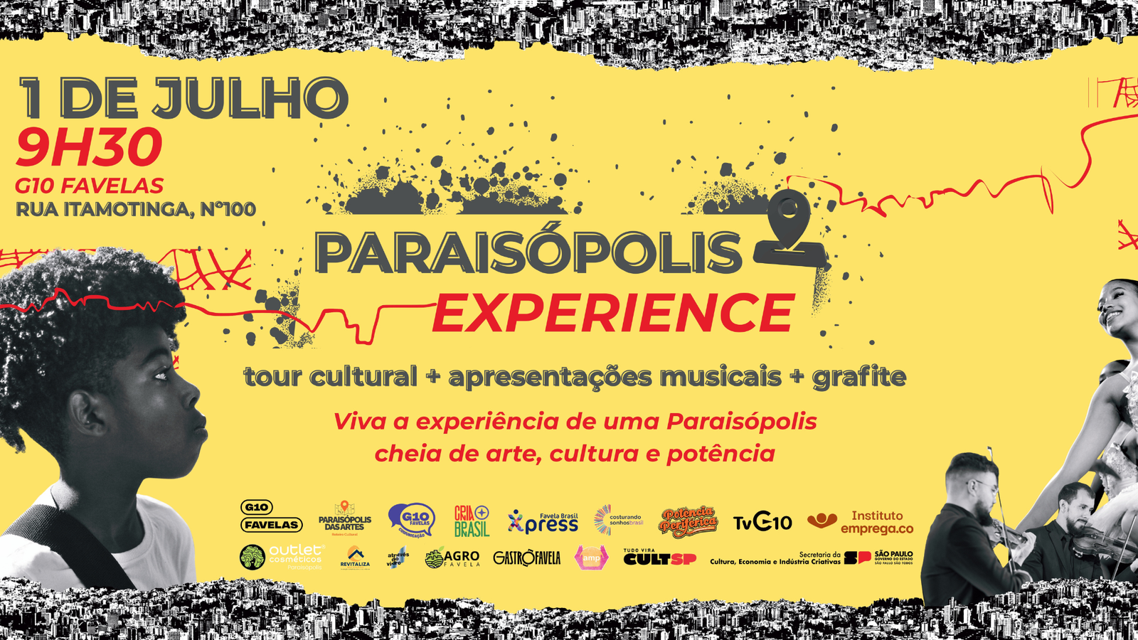 Paraisópolis Experience reúne cultura, empreendedorismo e inovação social em programação gratuita