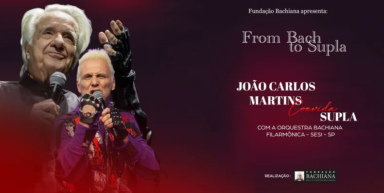 image From Bach to Supla reúne João Carlos Martins e Supla em SP